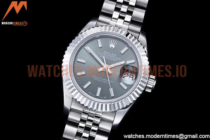 Rolex - DJ Ladies 28mm Jub Flt 904L SS/SS Green/Stk GMF A2671