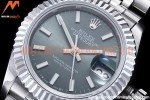 Rolex - DJ Ladies 28mm Jub Flt 904L SS/SS Green/Stk GMF A2671