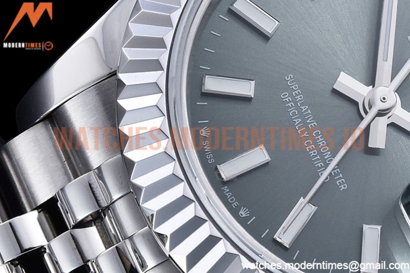 Rolex - DJ Ladies 28mm Jub Flt 904L SS/SS Green/Stk GMF A2671