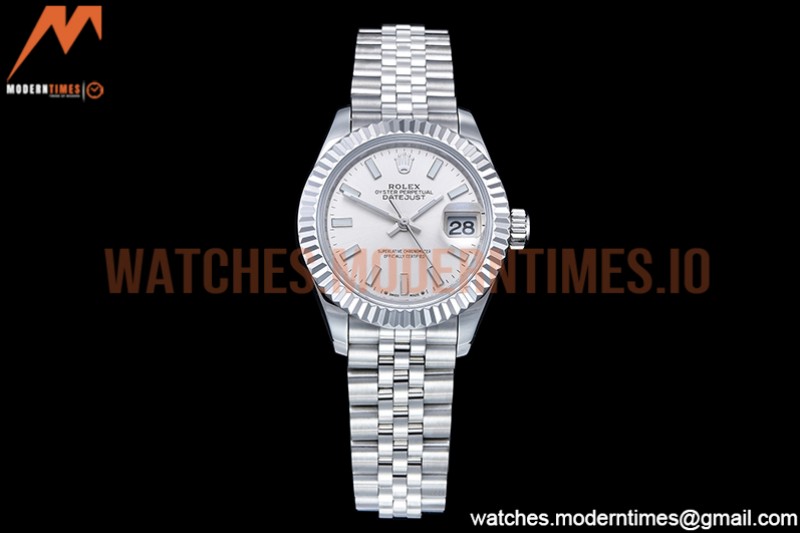 Rolex - DJ Ladies 28mm Jub Flt 904L SS/SS Silv/Stk GMF A2671