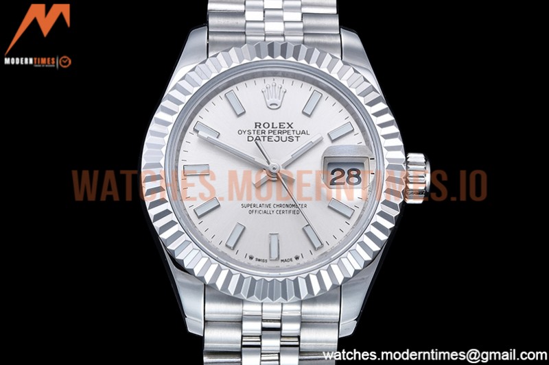Rolex - DJ Ladies 28mm Jub Flt 904L SS/SS Silv/Stk GMF A2671