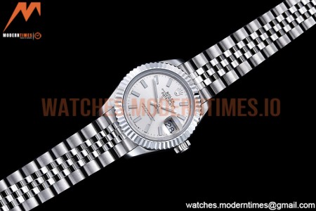 Rolex - DJ Ladies 28mm Jub Flt 904L SS/SS Silv/Stk GMF A2671