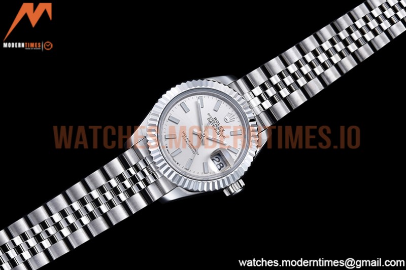 Rolex - DJ Ladies 28mm Jub Flt 904L SS/SS Silv/Stk GMF A2671