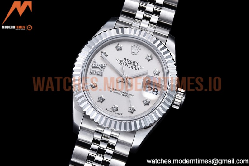 Rolex - DJ Ladies 28mm Jub Flt 904L SS/SS Silv/SDia GMF A2671