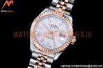 Rolex - DJ Ladies 28mm Jub Flt 904L RG/SS White/Stk GMF A2671