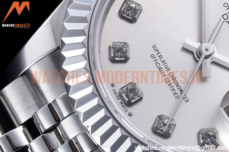 Rolex - DJ Ladies 28mm Jub Flt 904L SS/SS Silv/Dia GMF A2671
