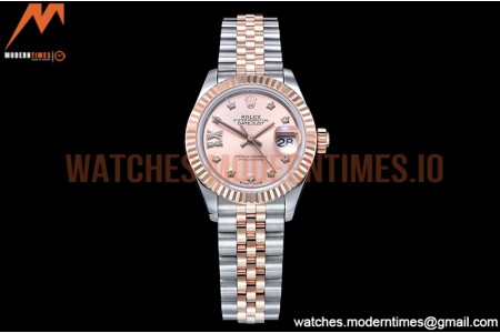 Rolex - DJ Ladies 28mm Jub Flt 904L RG/SS RG/S-Dia GMF A2671