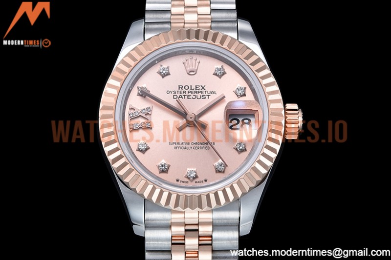 Rolex - DJ Ladies 28mm Jub Flt 904L RG/SS RG/S-Dia GMF A2671