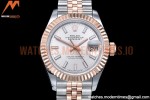 Rolex - DJ Ladies 28mm Jub Flt 904L RG/SS Silv/Stk GMF A2671