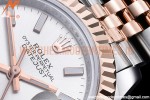 Rolex - DJ Ladies 28mm Jub Flt 904L RG/SS Silv/Stk GMF A2671