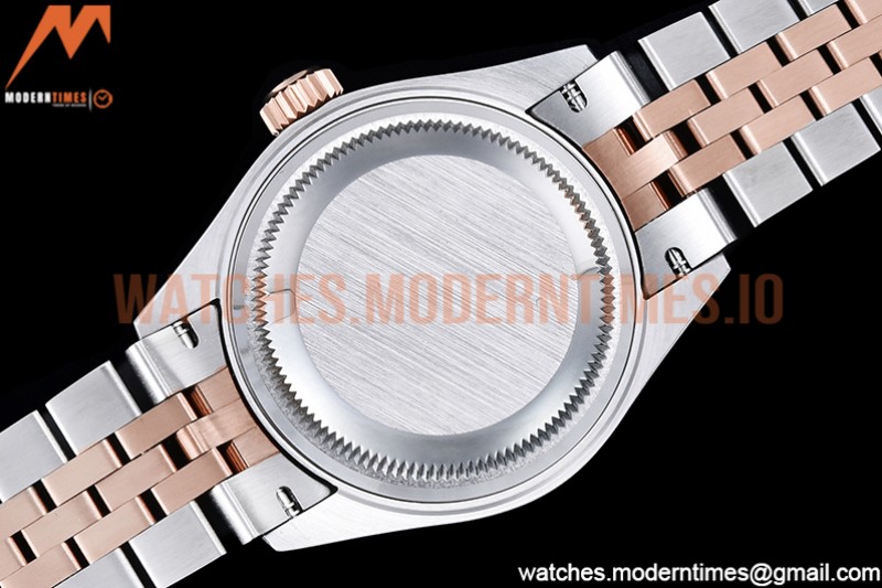 Rolex - DJ Ladies 28mm Jub Flt 904L RG/SS Brn/S-Dia GMF A2671