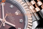 Rolex - DJ Ladies 28mm Jub Flt 904L RG/SS Brn/S-Dia GMF A2671