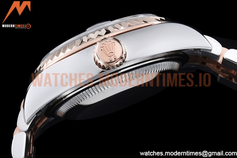 Rolex - DJ Ladies 28mm Jub Flt 904L RG/SS M-Wht/Dia GMF A2671