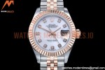 Rolex - DJ Ladies 28mm Jub Flt 904L RG/SS M-Wht/Dia GMF A2671