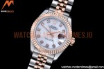 Rolex - DJ Ladies 28mm Jub Flt 904L RG/SS M-Wht/Dia GMF A2671