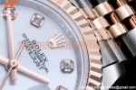 Rolex - DJ Ladies 28mm Jub Flt 904L RG/SS M-Wht/Dia GMF A2671