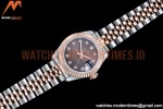 Rolex - DJ Ladies 28mm Jub Flt 904L RG/SS Brown/Dia GMF A2671