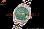 Rolex - DJ Ladies 28mm Jub Flt 904L RG/SS Green/Dia GMF A2671
