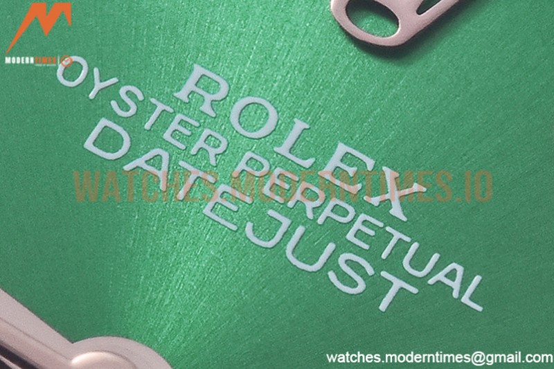 Rolex - DJ Ladies 28mm Jub Flt 904L RG/SS Green/Dia GMF A2671