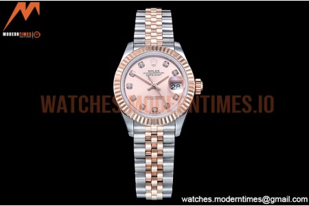 Rolex - DJ Ladies 28mm Jub Flt 904L RG/SS RG/Dia GMF A2671