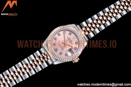 Rolex - DJ Ladies 28mm Jub Flt 904L RG/SS RG/Dia GMF A2671
