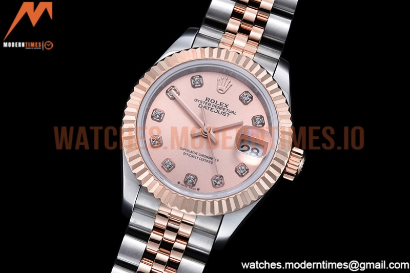 Rolex - DJ Ladies 28mm Jub Flt 904L RG/SS RG/Dia GMF A2671