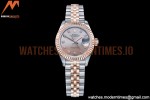 Rolex - DJ Ladies 28mm Jub Flt 904L RG/SS Silv/Dia GMF A2671