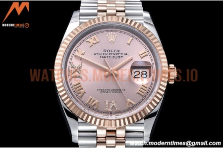 Rolex - DJ 36mm Jub Flt 904L RG/SS RG/Rm VSF VS3235