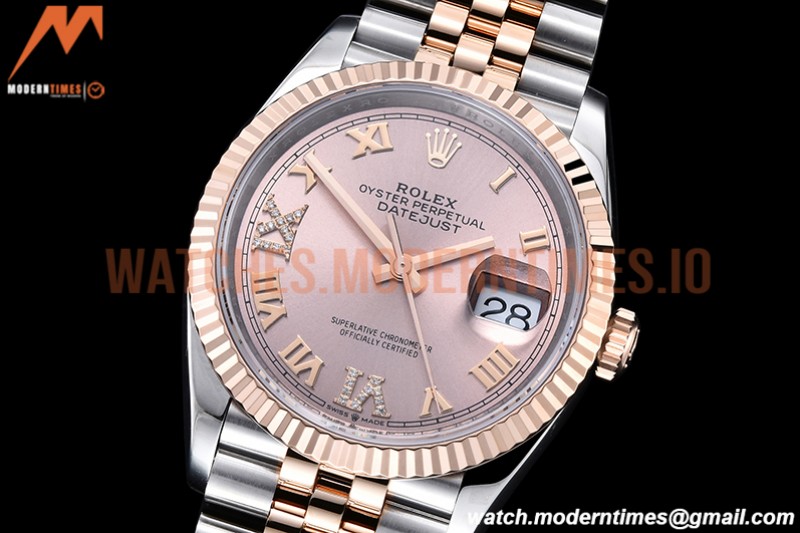 Rolex - DJ 36mm Jub Flt 904L RG/SS RG/Rm VSF VS3235