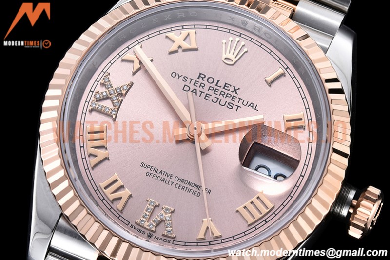 Rolex - DJ 36mm Jub Flt 904L RG/SS RG/Rm VSF VS3235