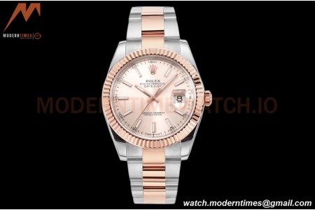 Rolex - DJ2 41mm 126331 Oys Flt 316L RG/SS P-Gold/Stk A+F VR3235