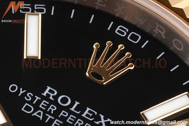 Rolex - DJ2 41mm 126333 Oys Flt 316L YG/SS Black/Stk A+F VR3235