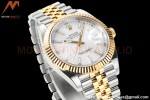 Rolex - DJ2 41mm 126333 Jub Flt 316L YG/SS Wht/Stk A+F VR3235