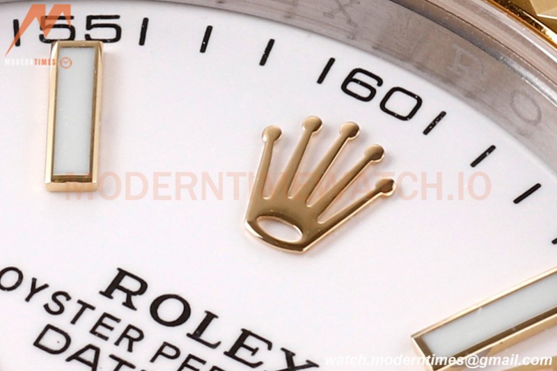 Rolex - DJ2 41mm 126333 Oys Flt 316L YG/SS Wht/Stk A+F VR3235