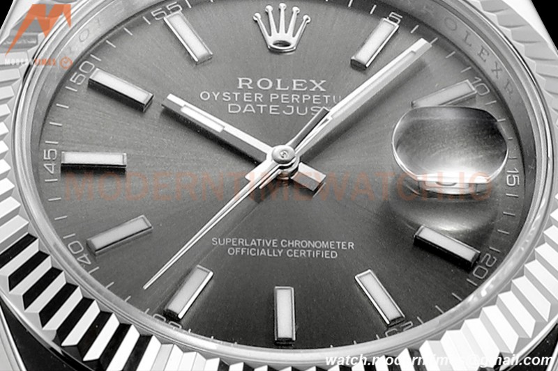 Rolex - DJ2 41mm 126334 Oys Flt 316L SS/SS Grey/Stk A+F VR3235