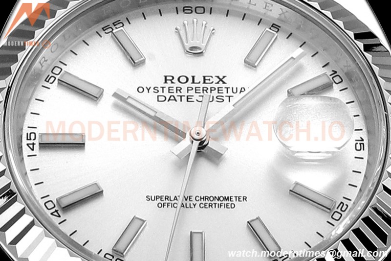 Rolex - DJ2 41mm 126334 Jub Flt 316L SS/SS Silv/Stk A+F VR3235