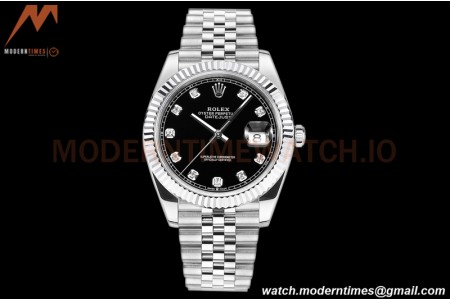 Rolex - DJ2 41mm 126334 Jub Flt 316L SS/SS Black/Dia A+F VR3235