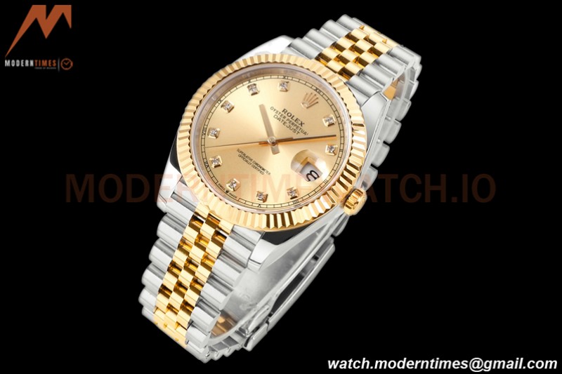 Rolex - DJ2 41mm 126333 Jub Flt 316L YG/SS Champane/Dia A+F VR3235