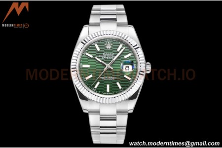 Rolex - DJ2 41mm 126334 Oys Flt 316L YG/SS Green/Dia A+F VR3235