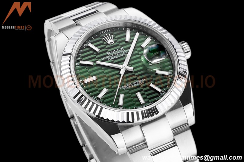 Rolex - DJ2 41mm 126334 Oys Flt 316L YG/SS Green/Dia A+F VR3235