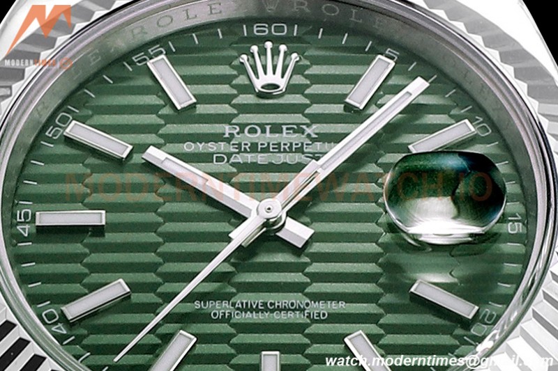 Rolex - DJ2 41mm 126334 Oys Flt 316L YG/SS Green/Dia A+F VR3235