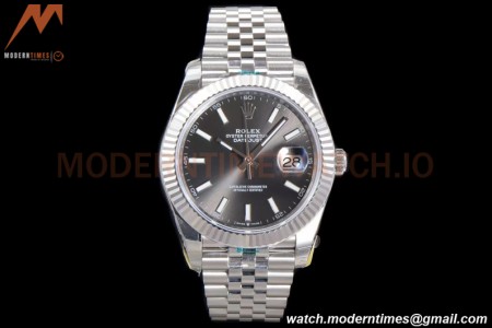 Rolex - DJ2 41mm 126334 Jub Flt 904L SS/SS Grey/Stk ARF VR3235