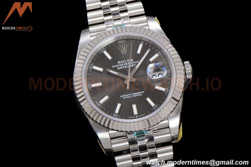 Rolex - DJ2 41mm 126334 Jub Flt 904L SS/SS Grey/Stk ARF VR3235