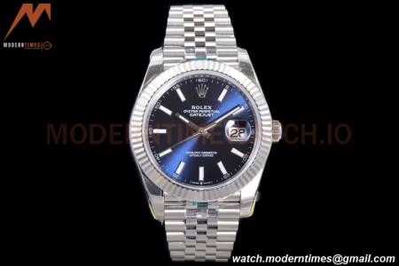 Rolex - DJ2 41mm 126334 Jub Flt 904L SS/SS Blue/Stk ARF VR3235
