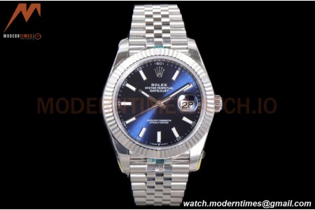 Rolex - DJ2 41mm 126334 Jub Flt 904L SS/SS Blue/Stk ARF VR3235