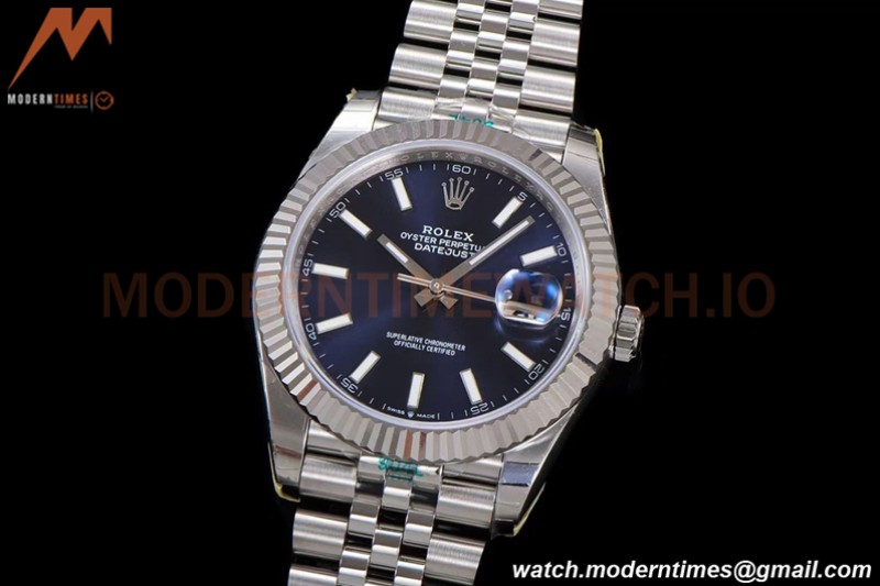 Rolex - DJ2 41mm 126334 Jub Flt 904L SS/SS Blue/Stk ARF VR3235