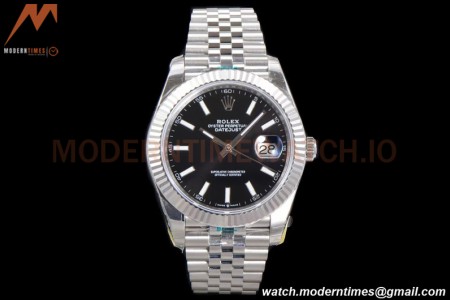 Rolex - DJ2 41mm 126334 Jub Flt 904L SS/SS Blk/Stk ARF VR3235