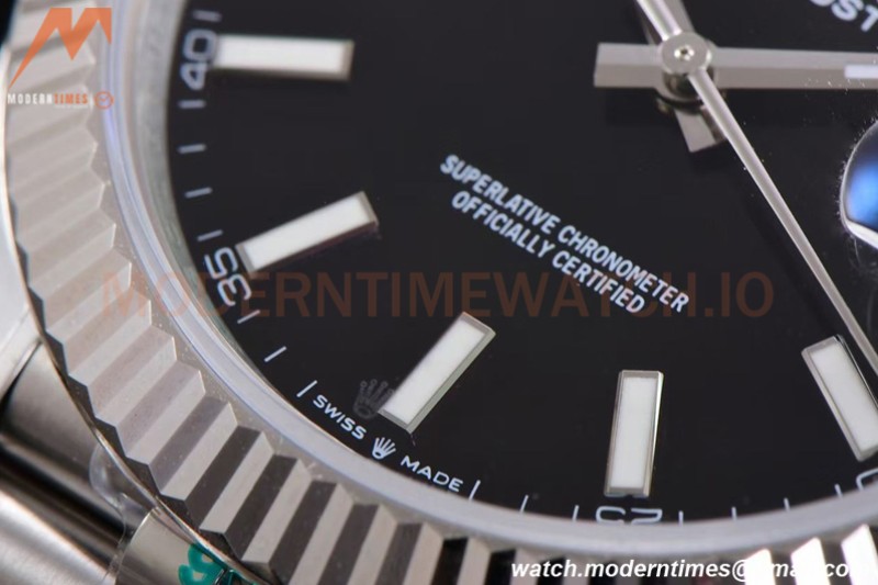 Rolex - DJ2 41mm 126334 Jub Flt 904L SS/SS Blk/Stk ARF VR3235