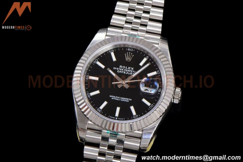 Rolex - DJ2 41mm 126334 Jub Flt 904L SS/SS Blk/Stk ARF VR3235