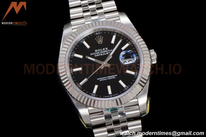 Rolex - DJ2 41mm 126334 Jub Flt 904L SS/SS Blk/Stk ARF VR3235